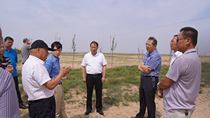 8月20日，中国建设银行总行领导一行在建行宁夏分行有关领导陪同下，考察指导上陵牧业工作。